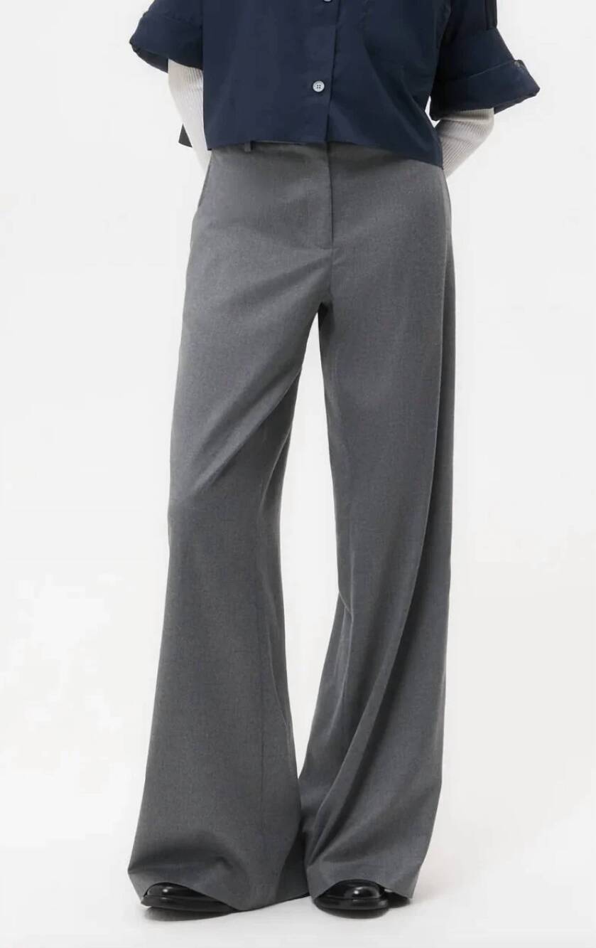 NEW TWP downing stretch wool pant in medium heather grey